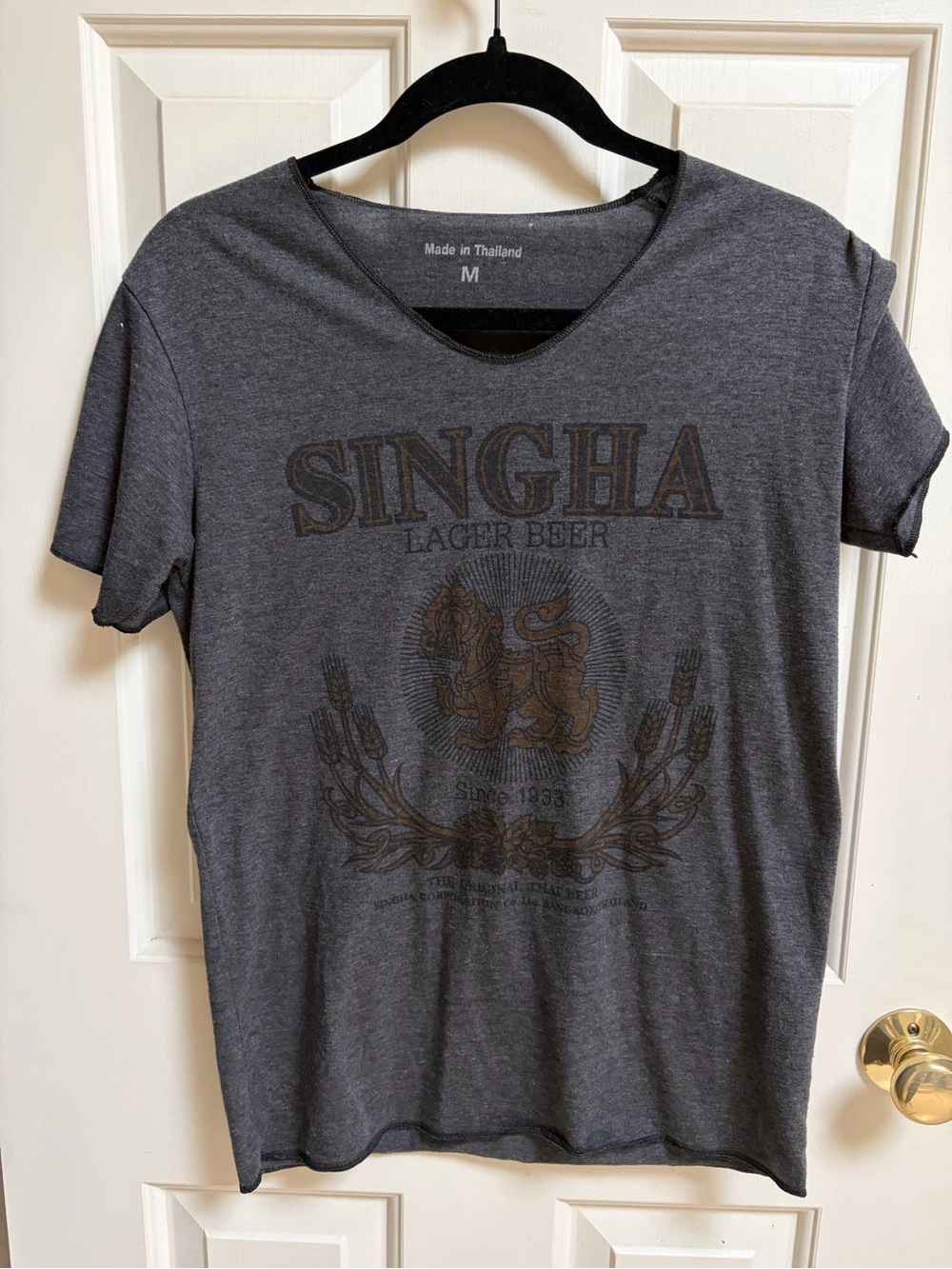 Singha Lager Beer Gray Graphic Tee